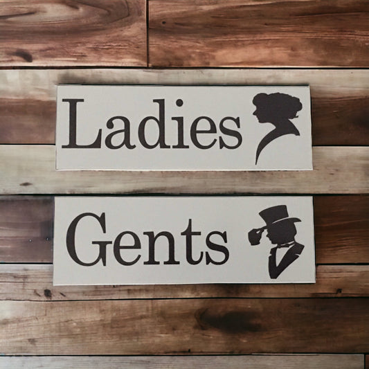 Ladies & Gents Toilet Door Sign