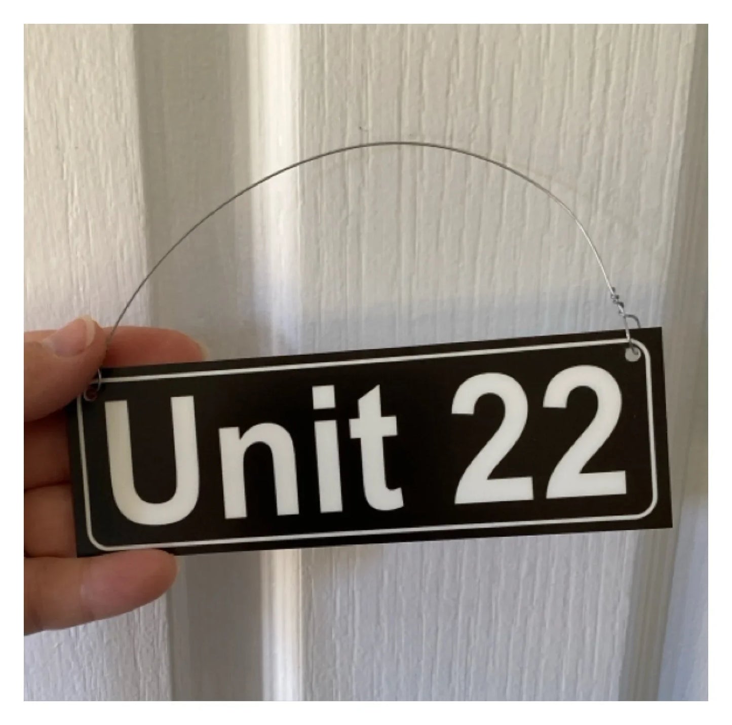 Number House Plate Custom Personalised Black Sign