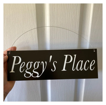 Black White Custom Personalised Outdoor Sign