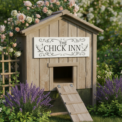 Chick Inn Sign | Hamptons French Country Chicken Coop Decor Aussie Made