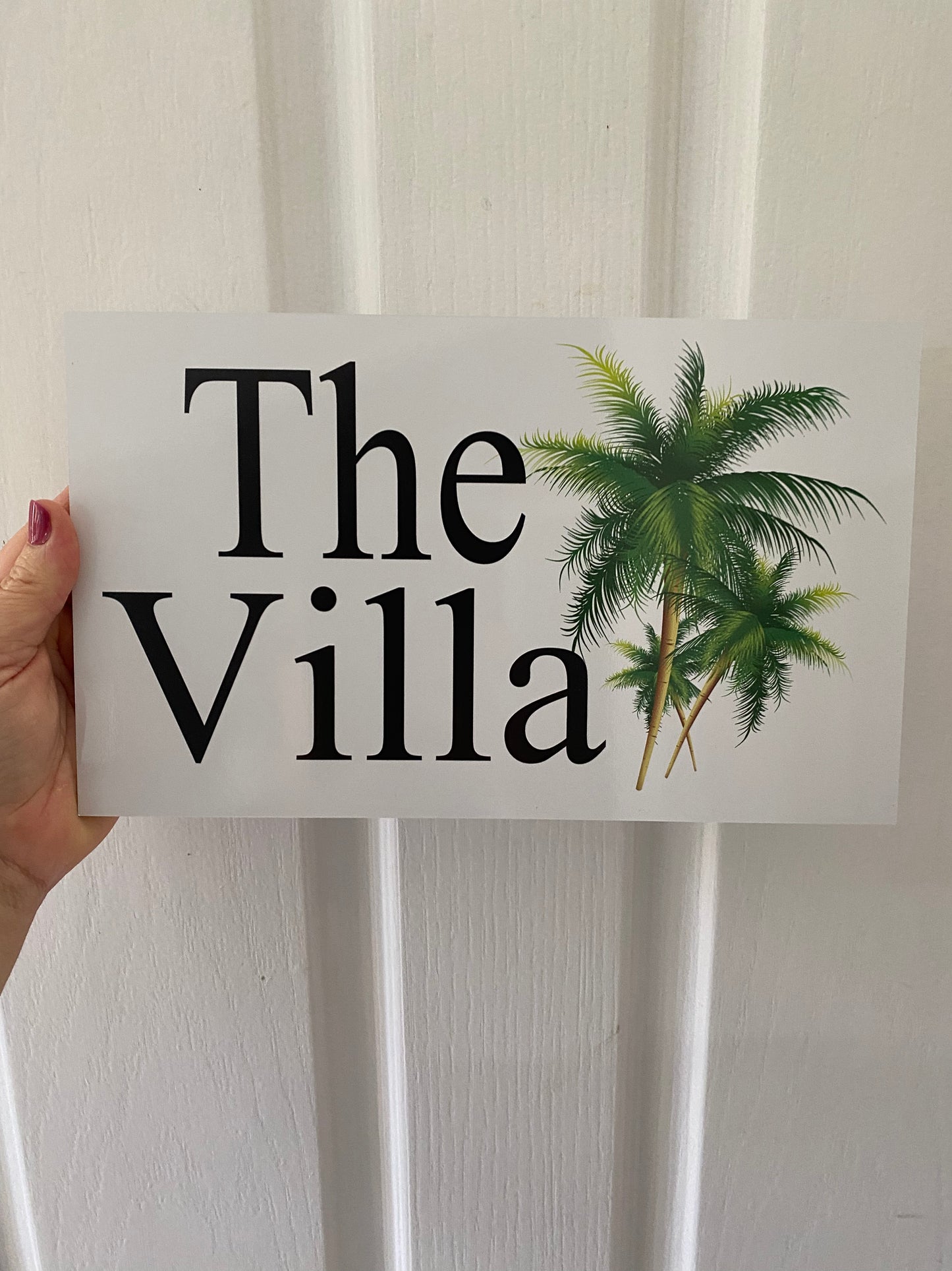 Tropical Palm Tree Custom Personalised Sign | Aussie Made Acrylic | 4 Sizes
