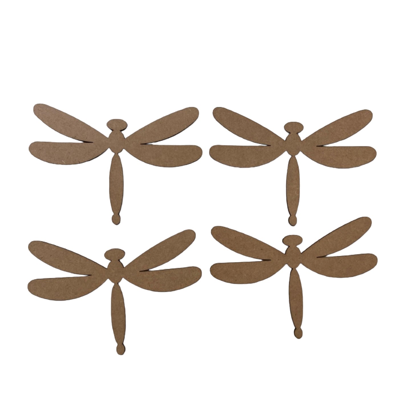 Dragonfly Timber Set of 4 MDF Shape DIY 15cm