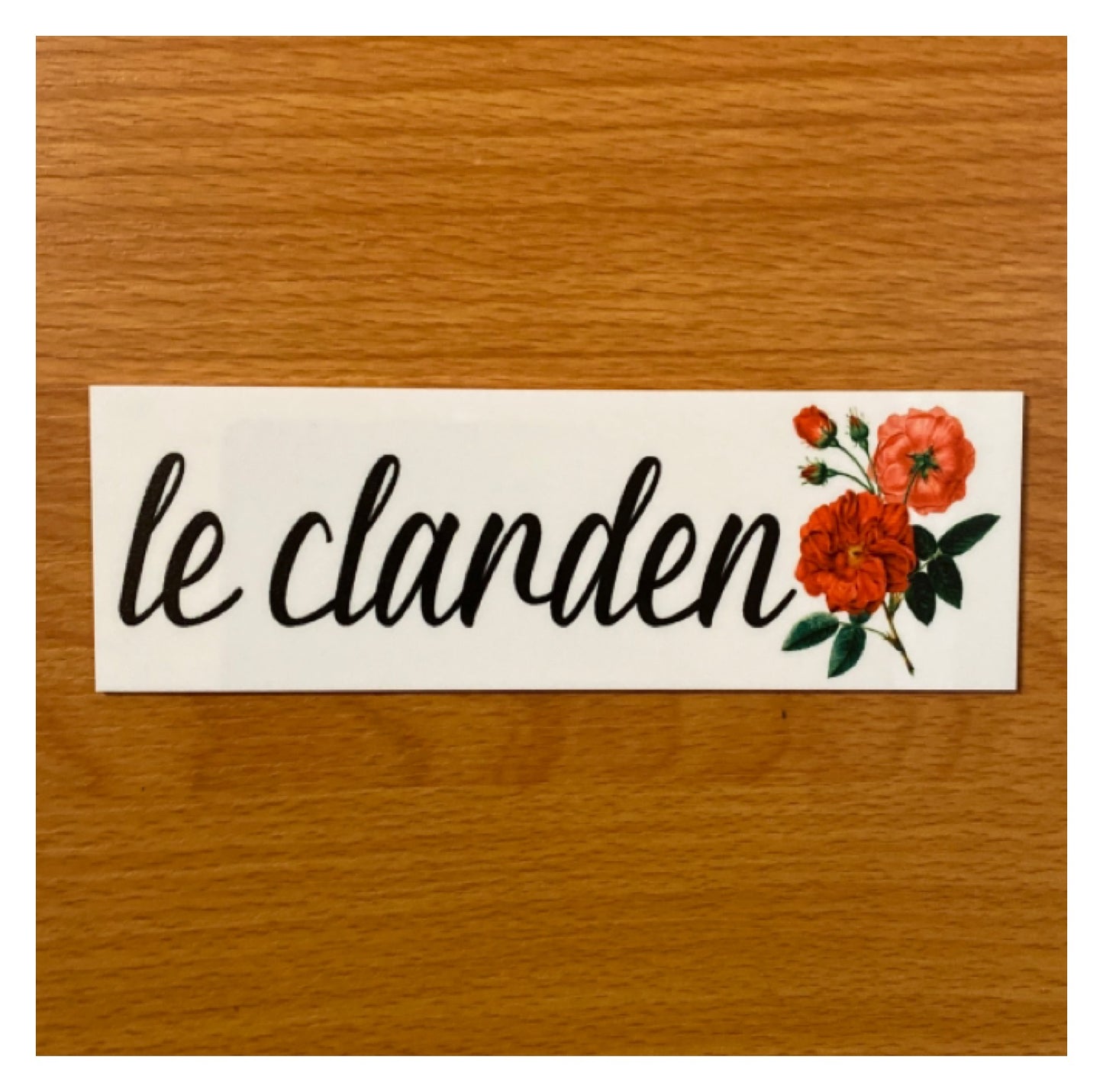 Custom Personalised Your Text Red Rose Sign