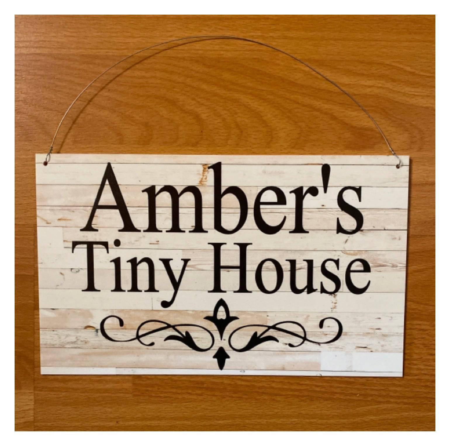 Custom Personalised White Wash Scroll Sign - The Renmy Store Homewares & Gifts 