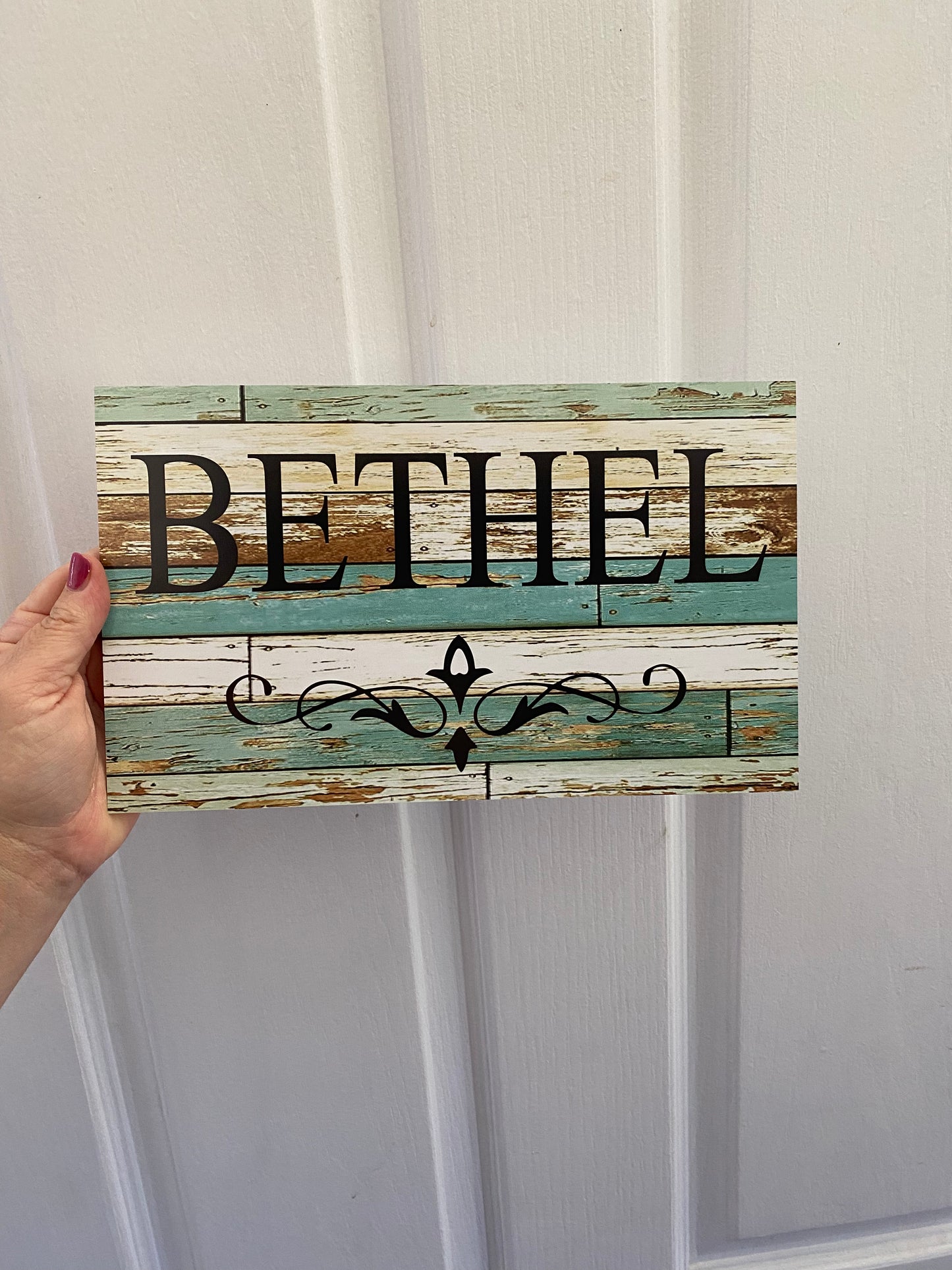 Custom Blue Timber Sign | Personalised Coastal & Country Sign | Hamptons Beach Farmhouse | Aussie Made