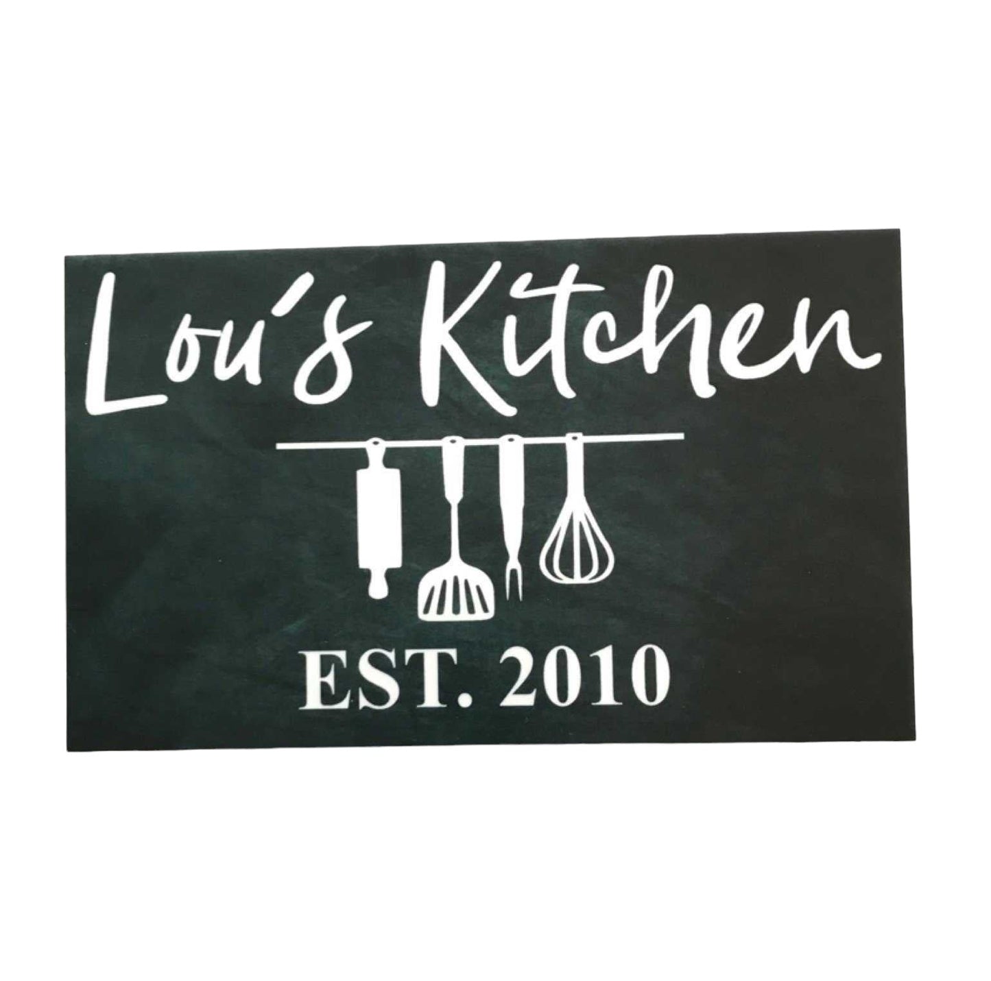 Kitchen Your Name & Year Est. Black Custom Sign - The Renmy Store Homewares & Gifts 