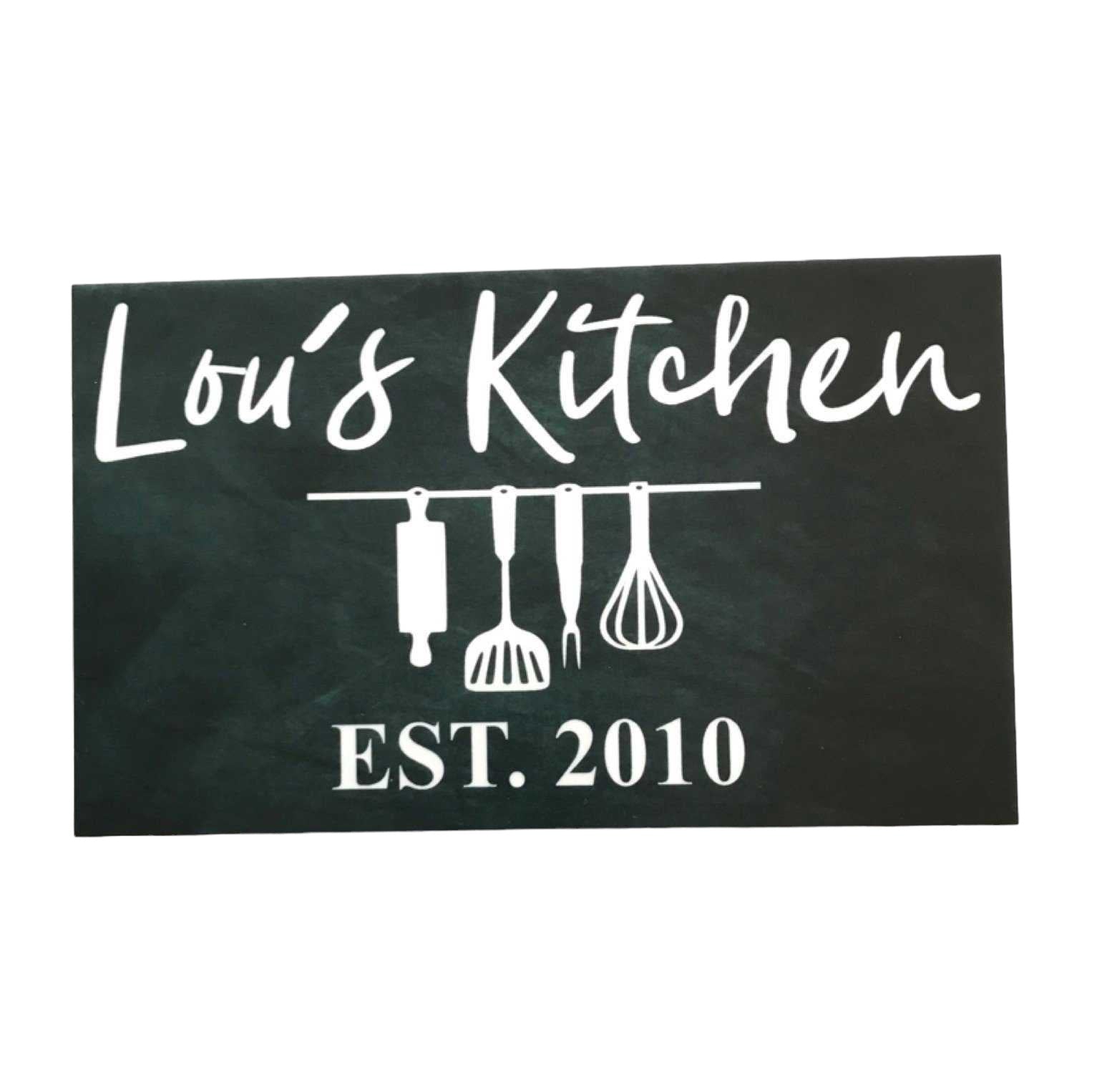 Kitchen Your Name & Year Est. Black Custom Sign - The Renmy Store Homewares & Gifts 