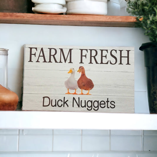 Duck Butt Nuggets Egg Sign - The Renmy Store Homewares & Gifts 