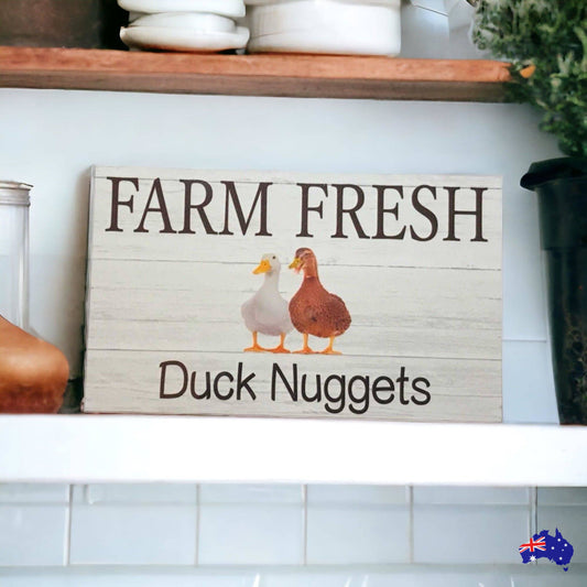 Duck Butt Nuggets Egg Sign - The Renmy Store Homewares & Gifts 