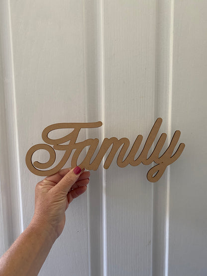 Custom Name Sign Wood MDF - Personalised Word Sign Australia