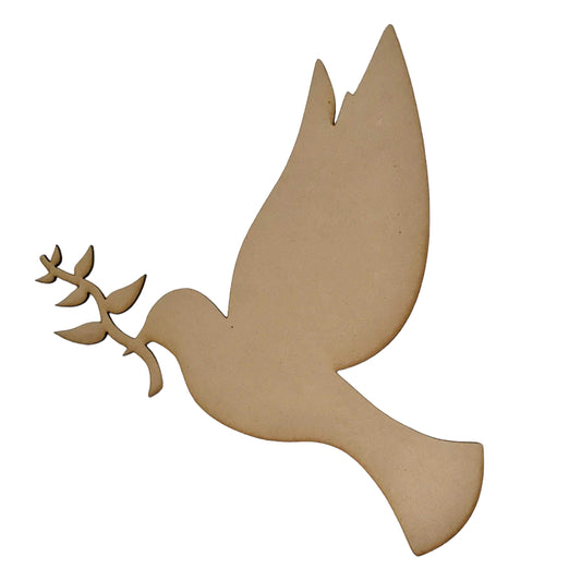 Dove Bird Peace MDF DIY Raw Cut Out Art Craft Decor - The Renmy Store Homewares & Gifts 