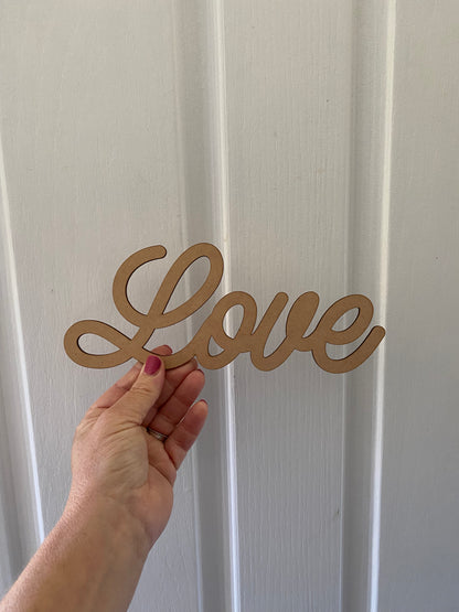 Custom Name Sign Wood MDF - Personalised Word Sign Australia