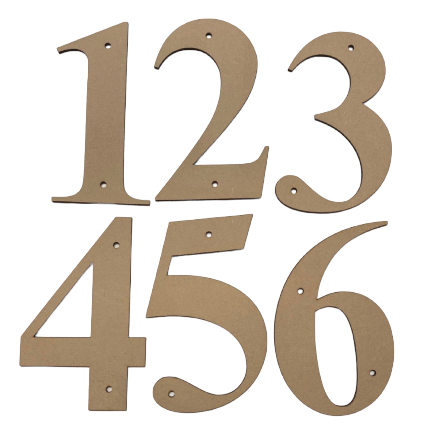 Number House Numbers Wooden MDF DIY 16.5cm - The Renmy Store Homewares & Gifts 