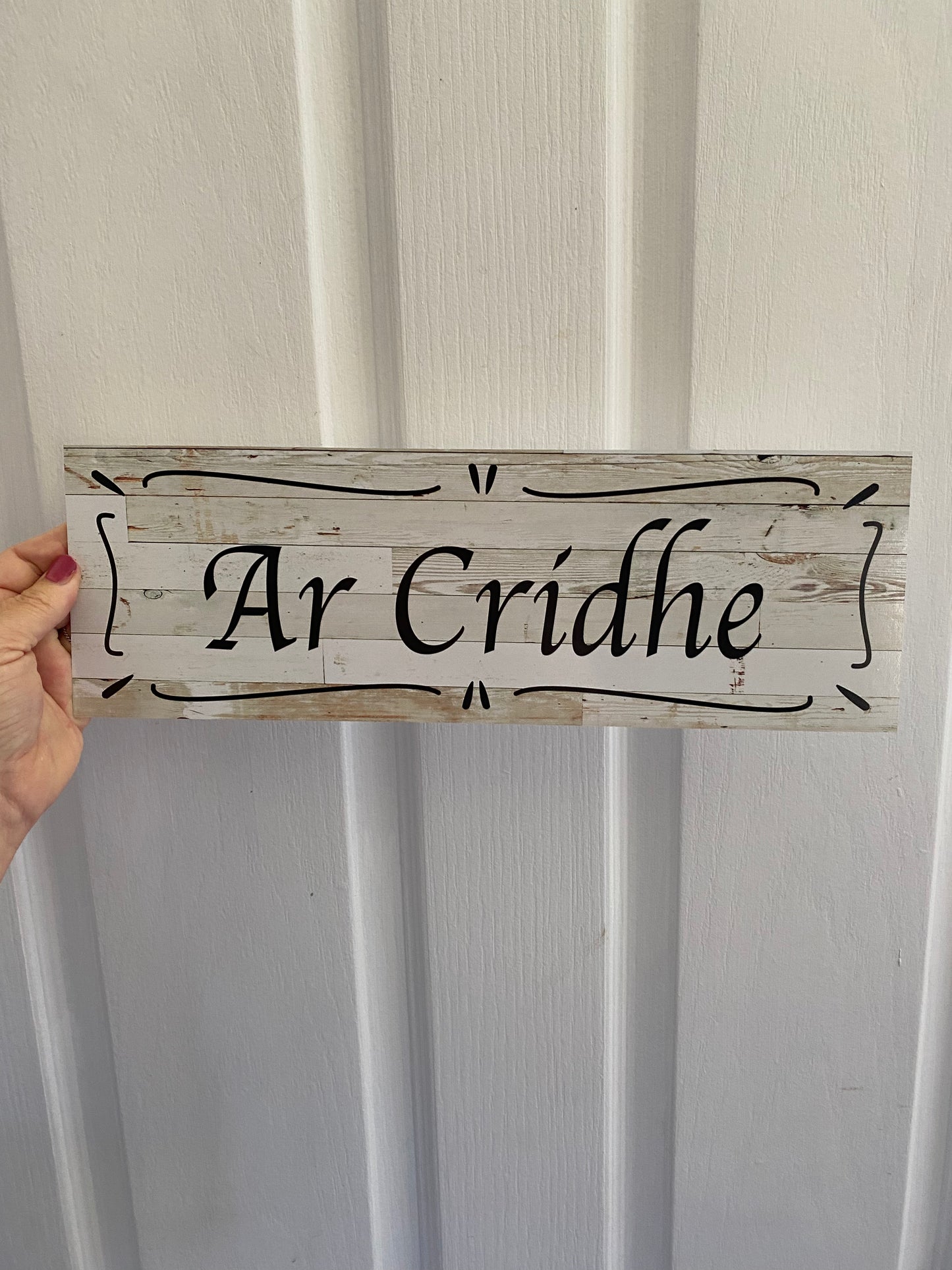 Cabin French White Personalised Custom Sign | Outdoor Acrylic Aussie Made