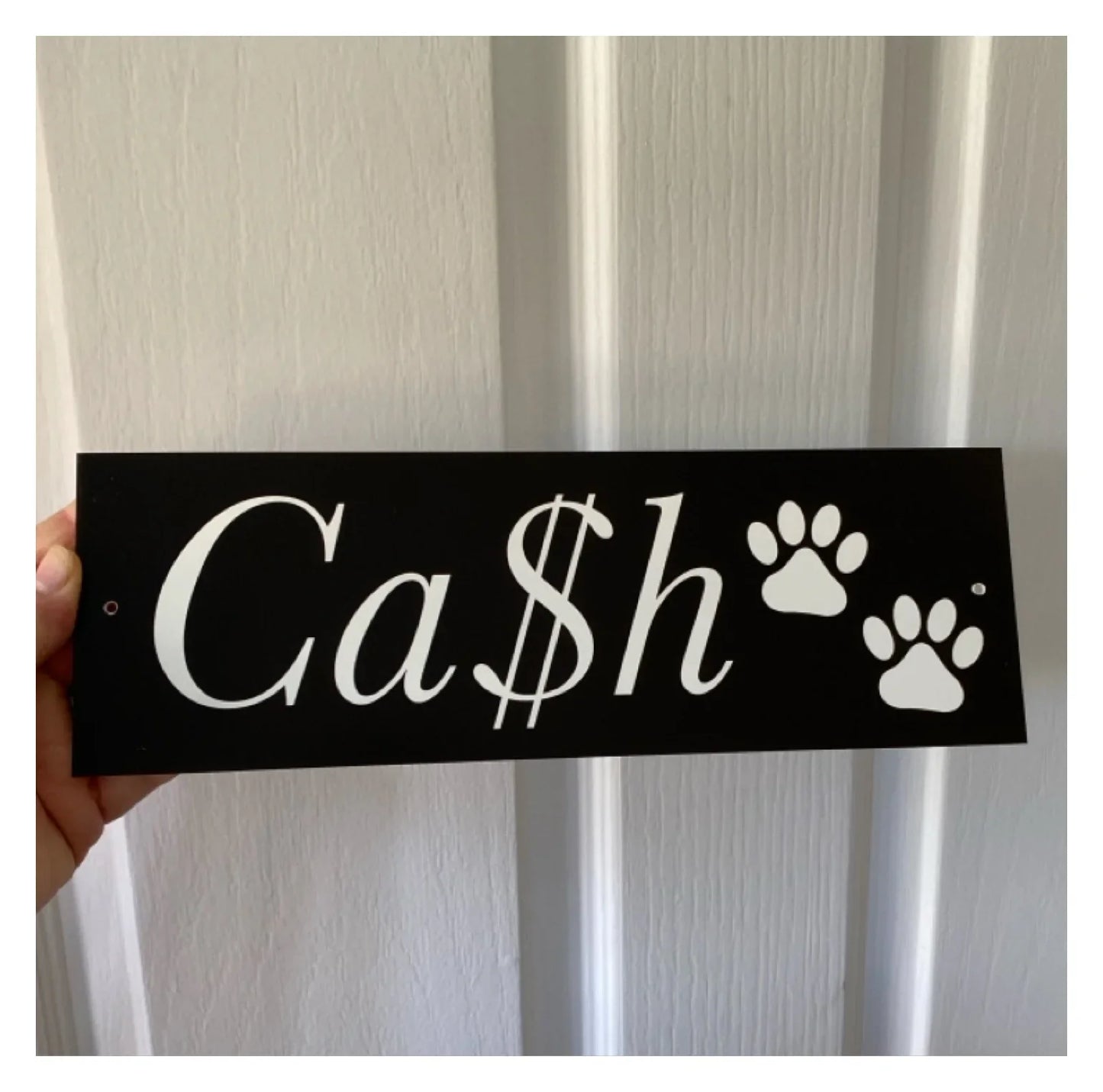 Black White Custom Personalised Outdoor Sign