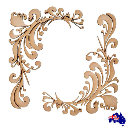 Decorative French Scroll Border MDF Wooden