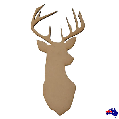 Deer Stag Reindeer Raw MDF Timber DIY Craft - The Renmy Store Homewares & Gifts 