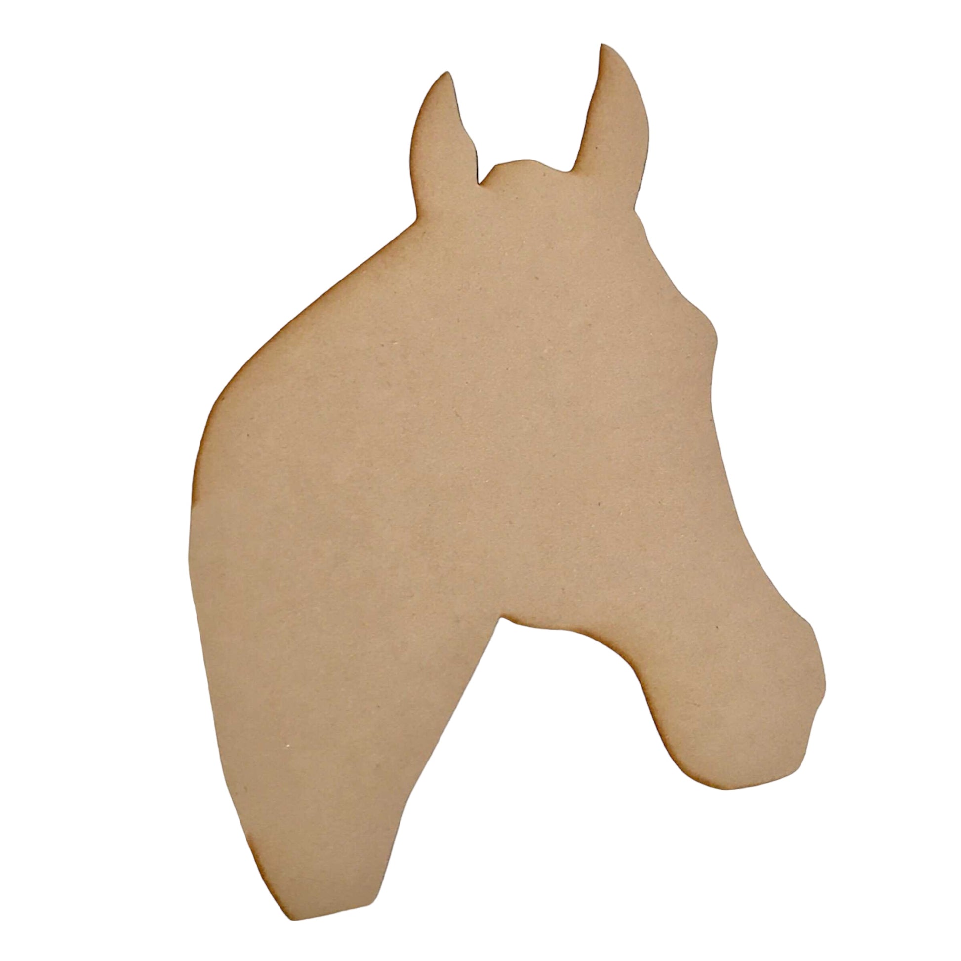 Horse Head Raw Wooden MDF DIY Craft - The Renmy Store Homewares & Gifts 