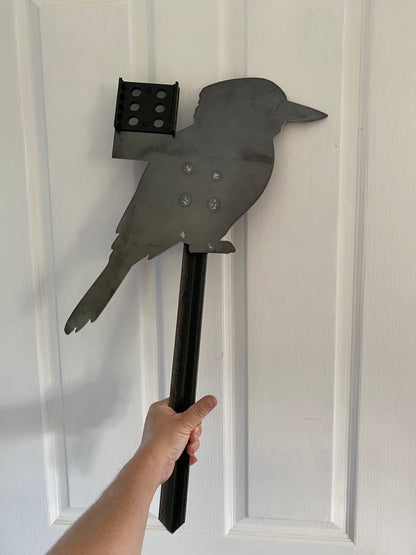 Rain Gauge Kookaburra Bird - Stake or Wall Mount - Aussie Made