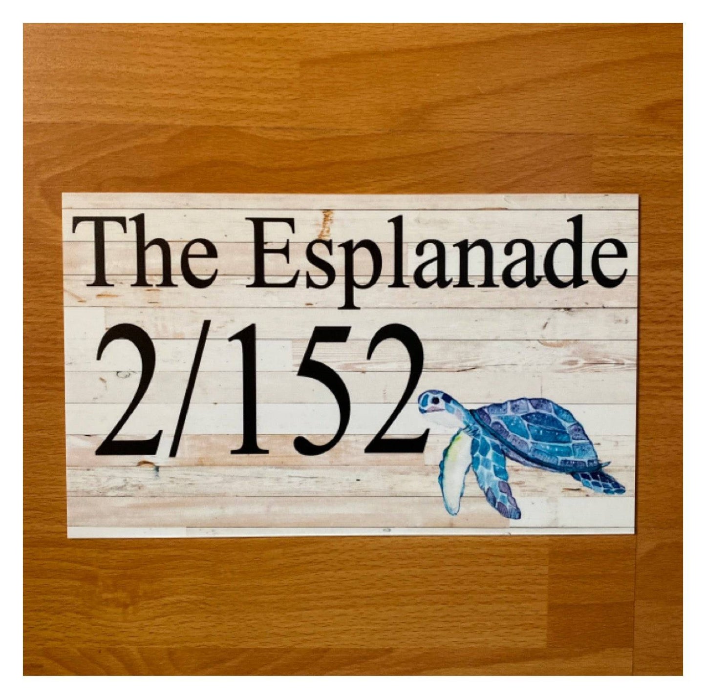 Turtle Ocean Beach Custom Persoanlised Sign - The Renmy Store Homewares & Gifts 