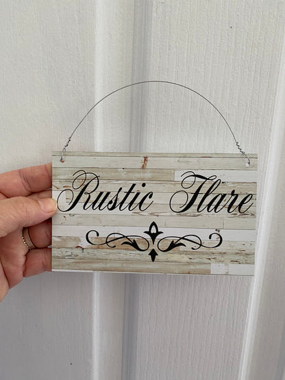 Custom White Wash Scroll Sign | Personalised Acrylic Sign | Hamptons Coastal Farmhouse | Aussie Made