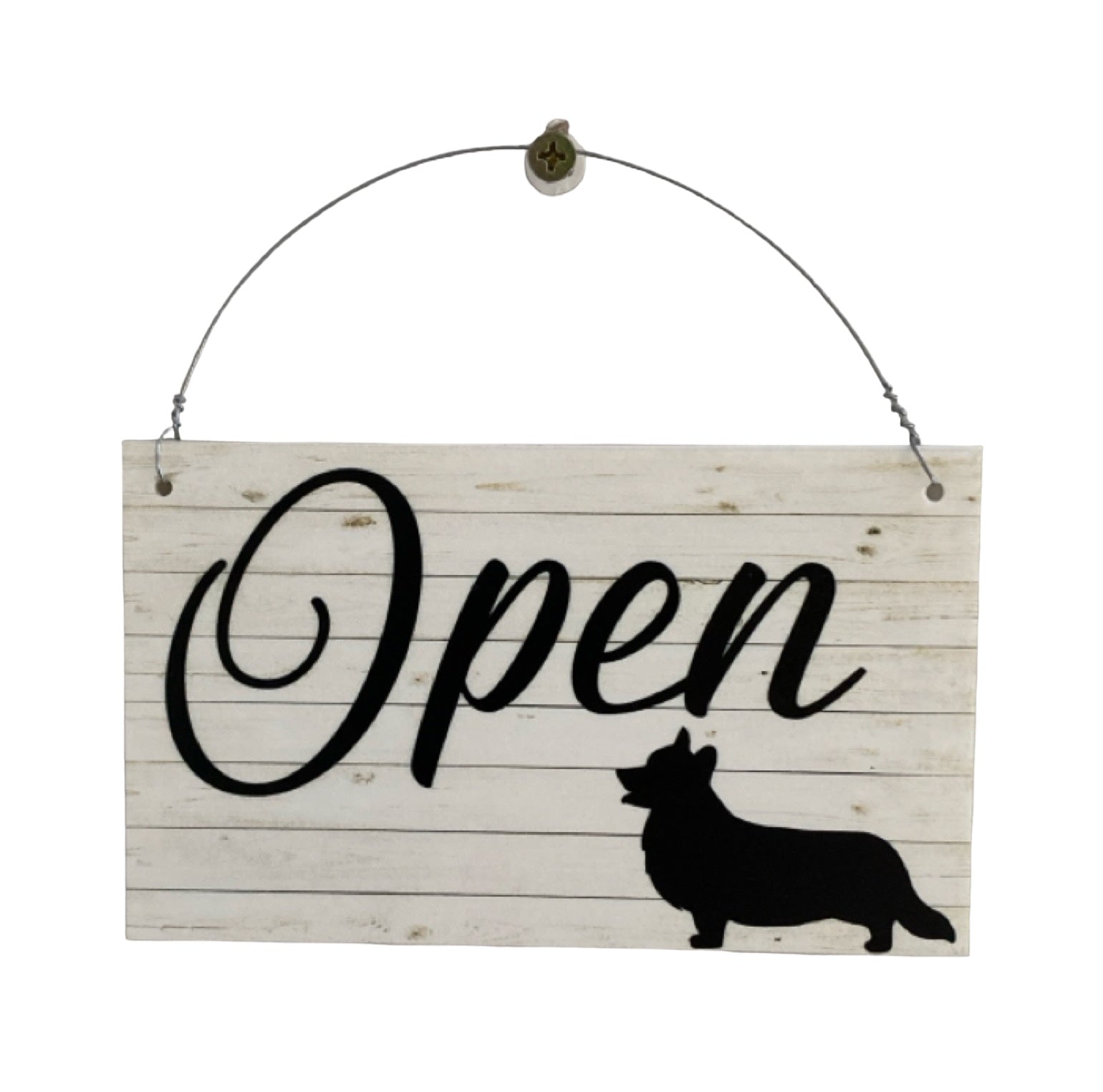 Corgi Open Closed Business Shop Cafe Dog Hanging - The Renmy Store Homewares & Gifts 