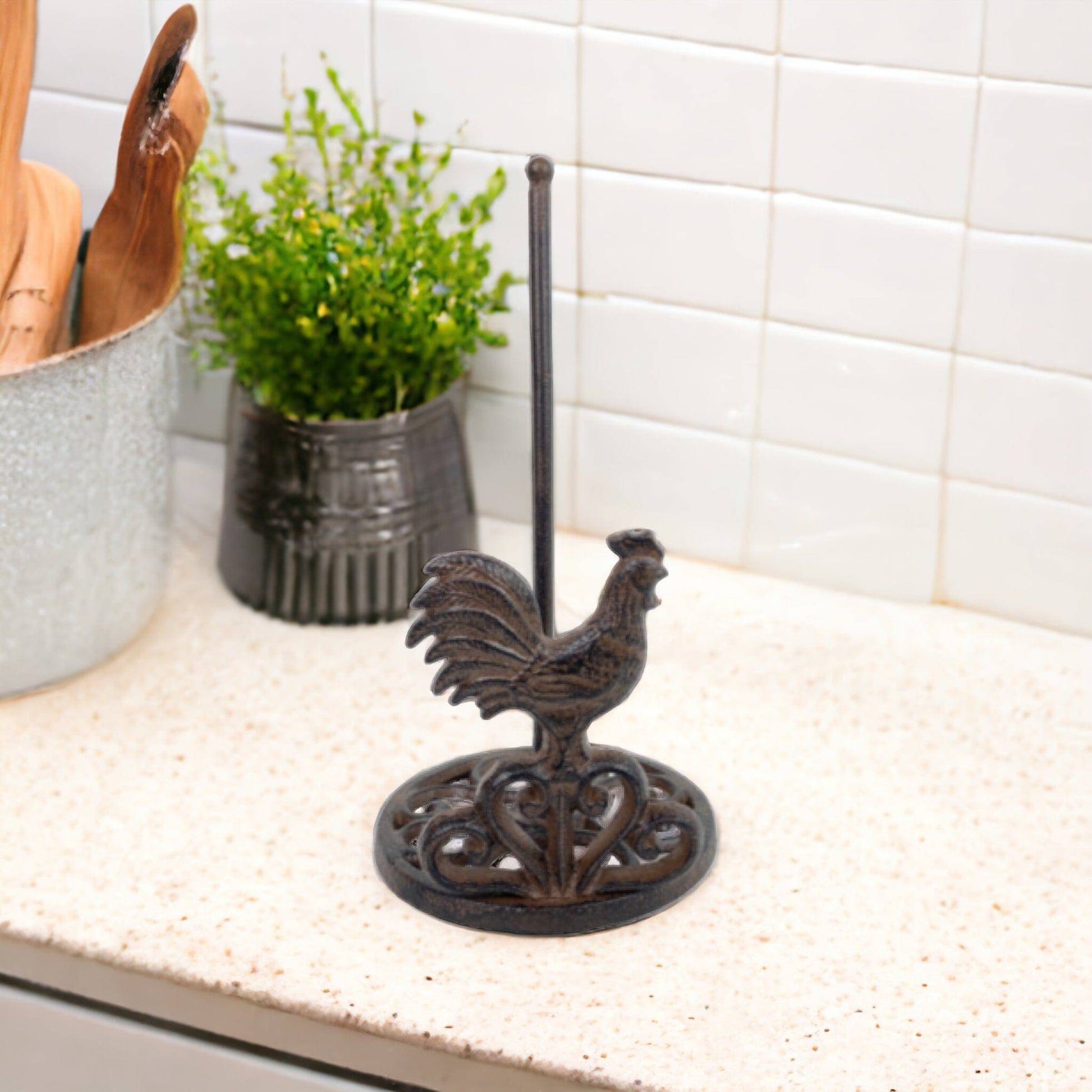 Rooster Kitchen Paper Towel Dispenser Holder - The Renmy Store Homewares & Gifts 