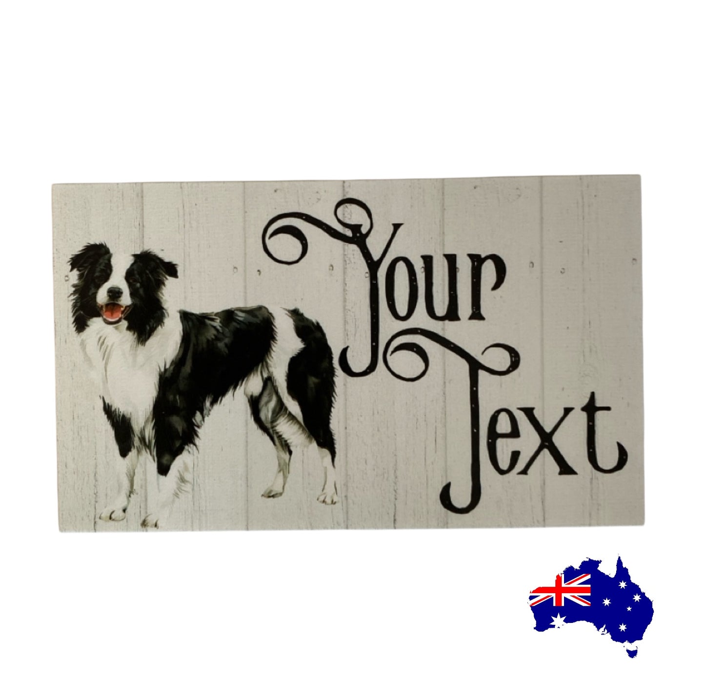 Border Collie Dog Personalised Custom Sign