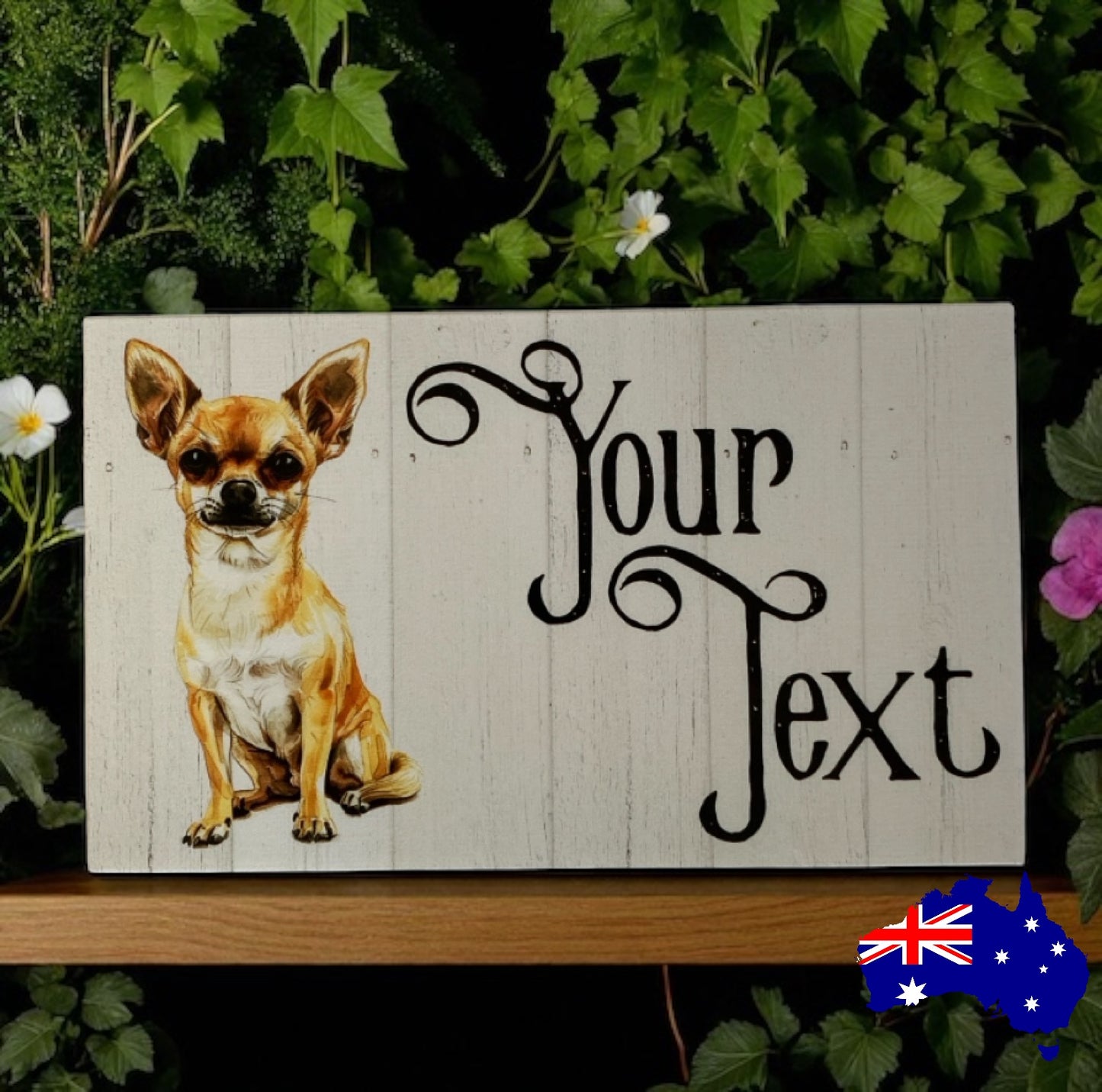 Chihuahua Dog Personalised Custom Sign