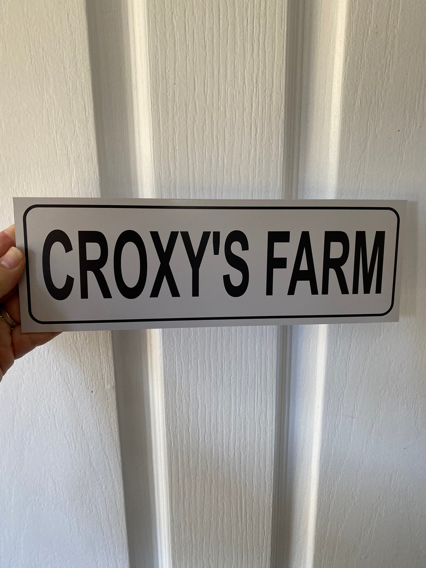 Custom Grey Street Sign | Personalised Property Sign | House Driveway Address | Aussie Made