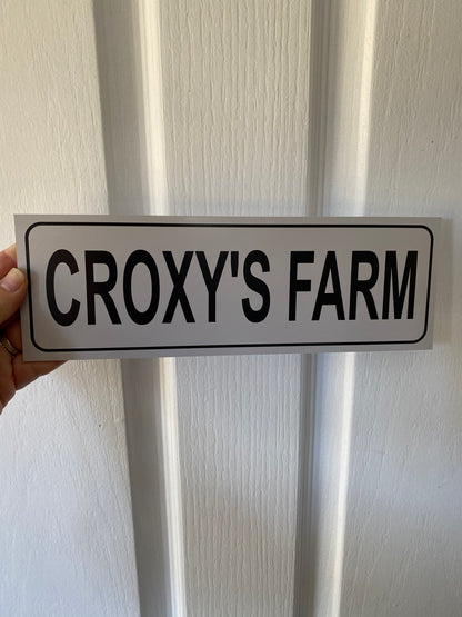 Custom Grey Street Sign | Personalised Property Sign | House Driveway Address | Aussie Made