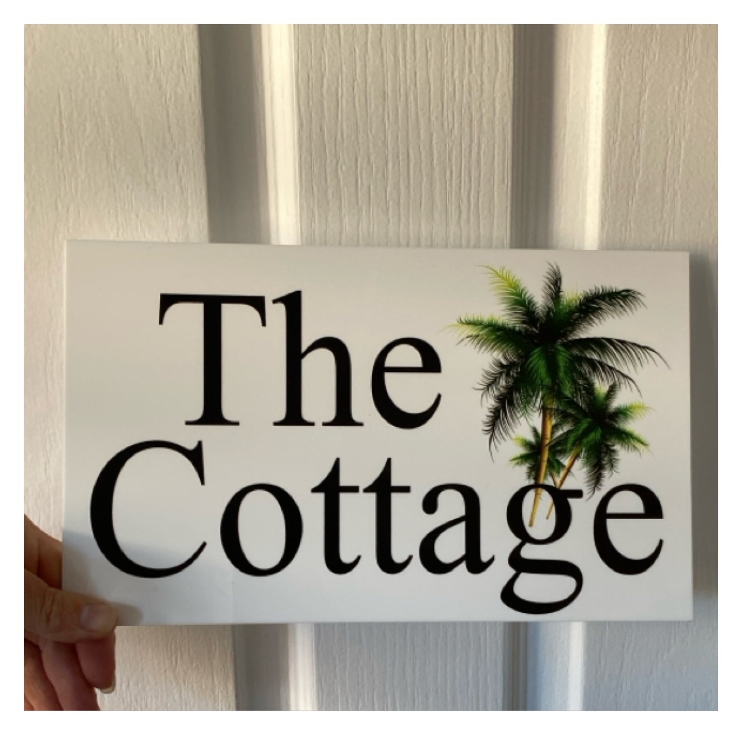 Tropical Palm Tree Custom Personalised Sign