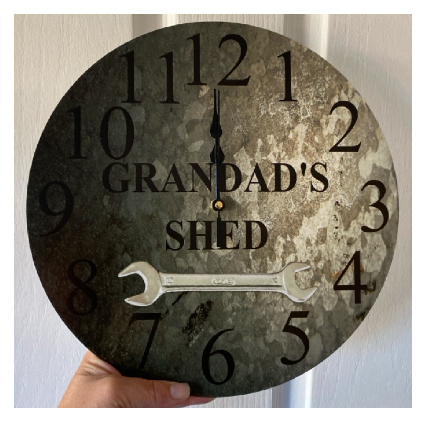 Shed & Man Cave Custom Personalised Wall Clock | Aussie Made 30cm 60cm