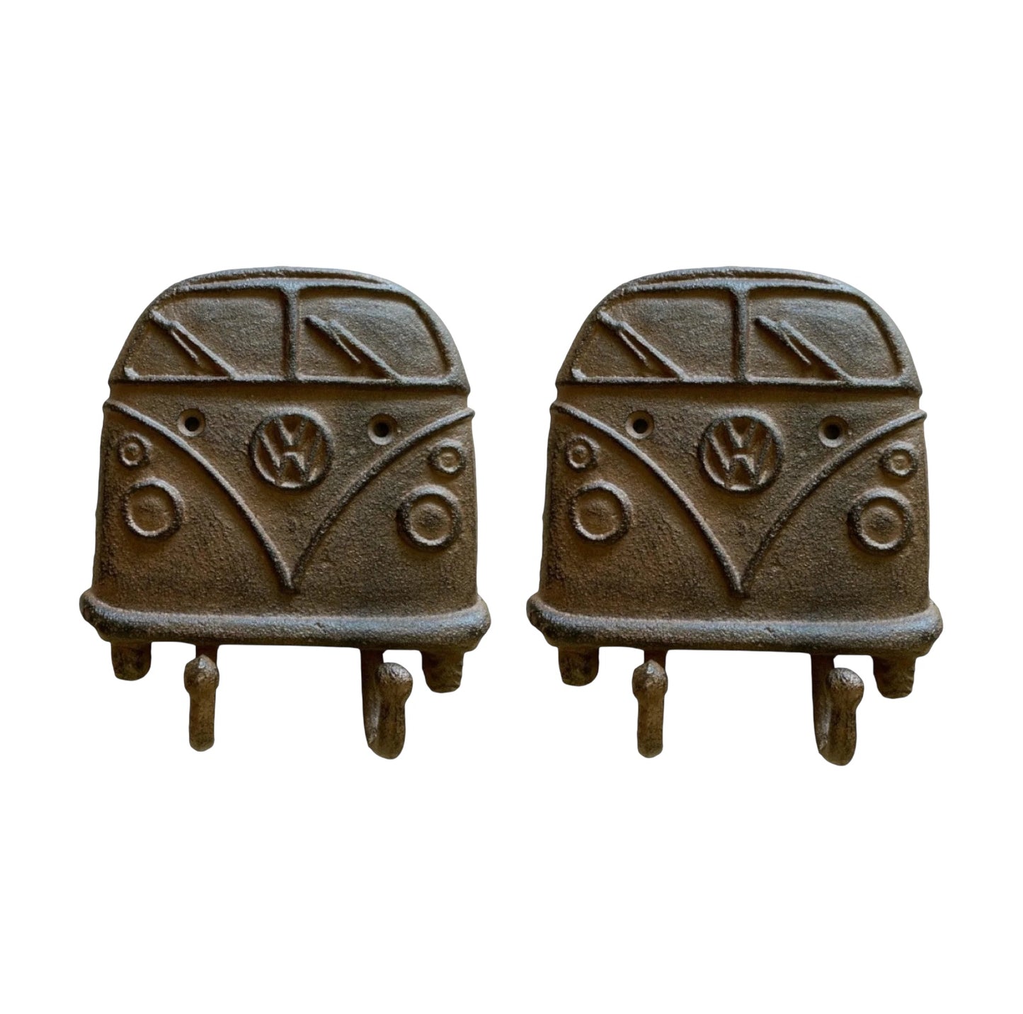 Kombi VW Hook Set of 2 Rustic Cast Iron