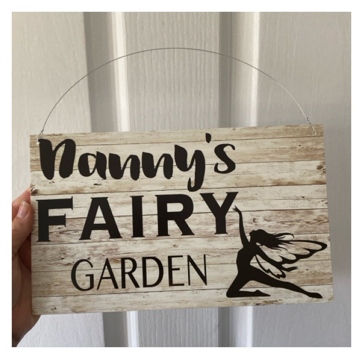 Fairy Garden Custom Name Sign