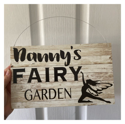 Fairy Garden Custom Name Sign