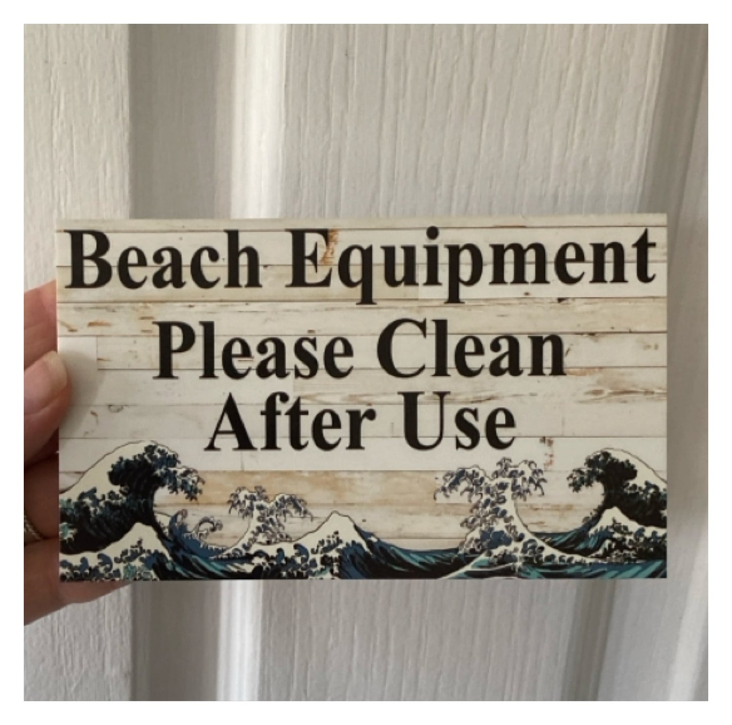 Waves Ocean Beach Surf Japanese Custom Sign