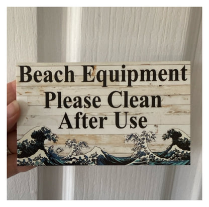 Waves Ocean Beach Surf Japanese Custom Sign
