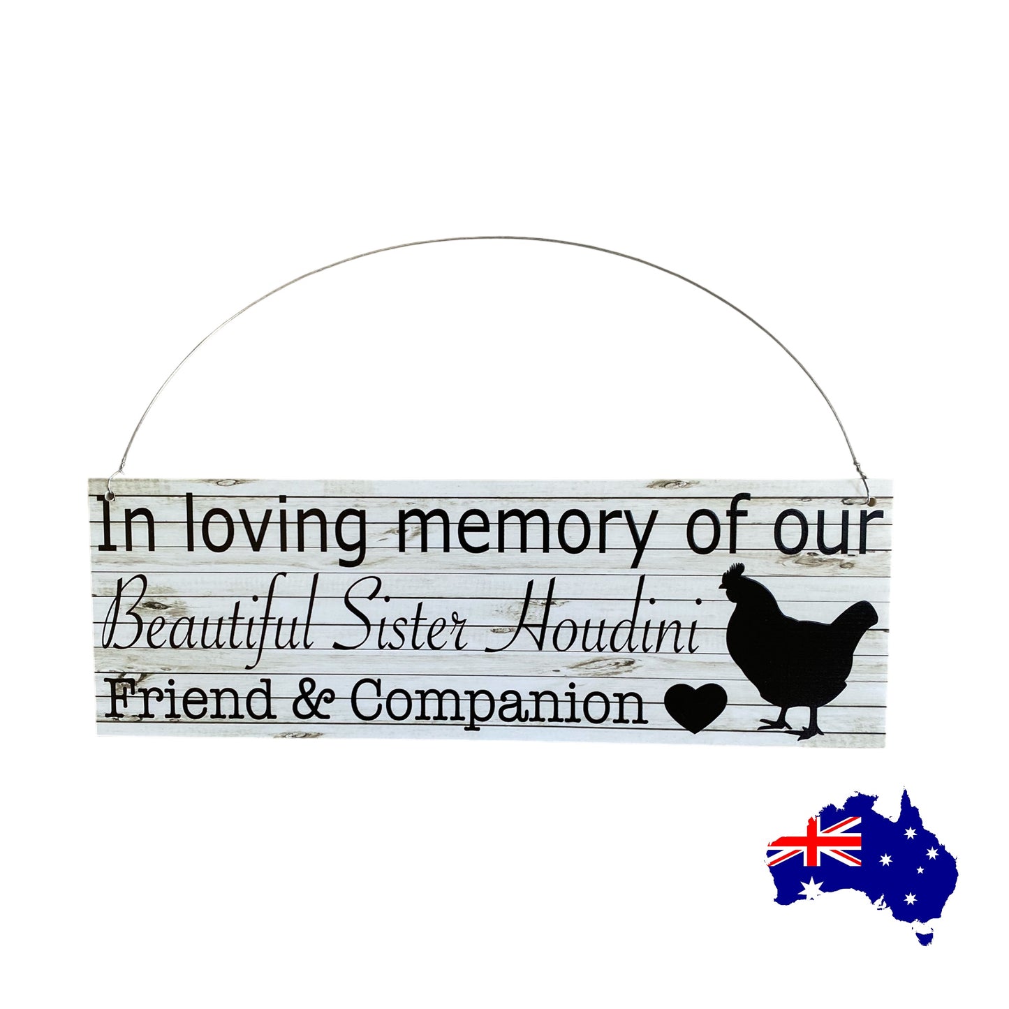 RIP Chicken Memorial Garden Custom Personalised Sign