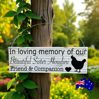 RIP Chicken Memorial Garden Custom Personalised Sign