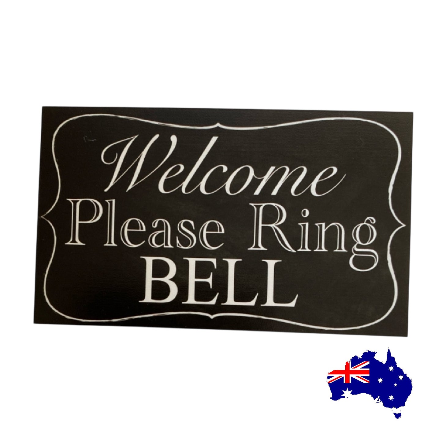 Welcome Please Ring Bell Vintage Sign
