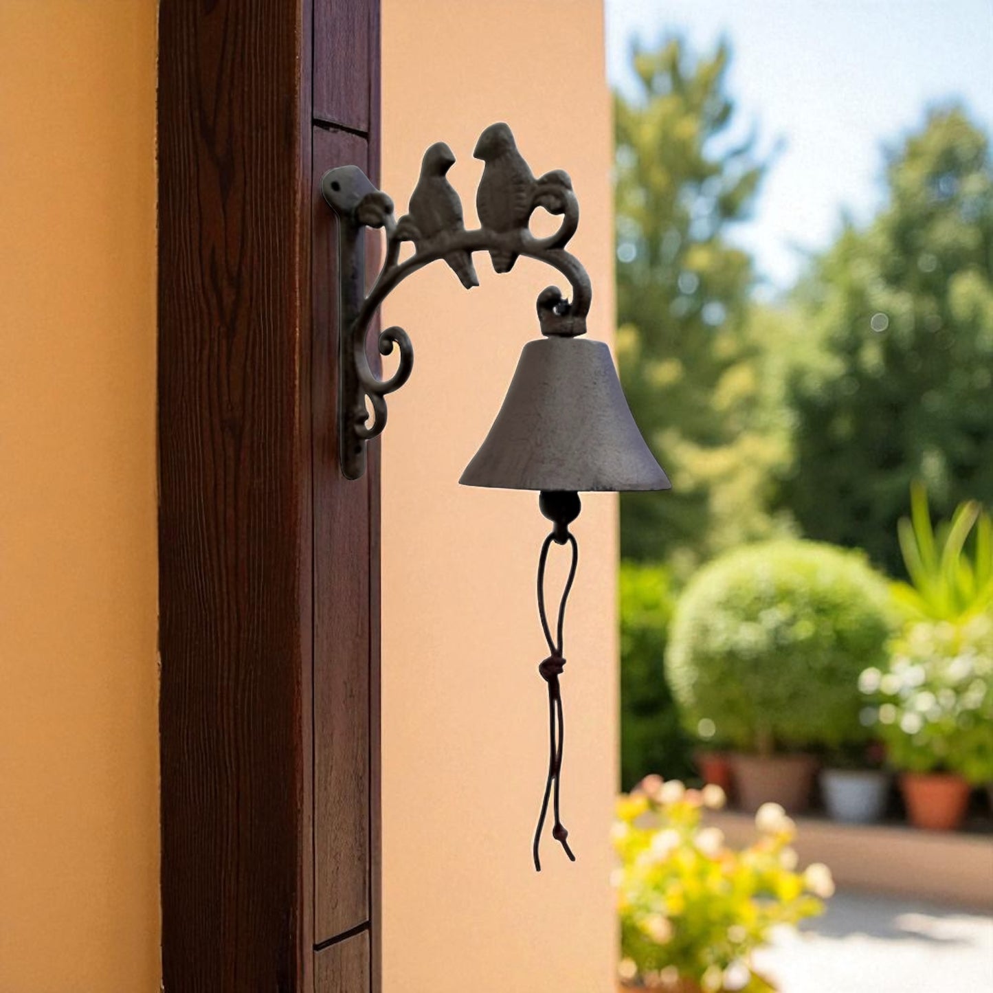 Doorbell Bell Bird Two Birdies Vintage Cast Iron