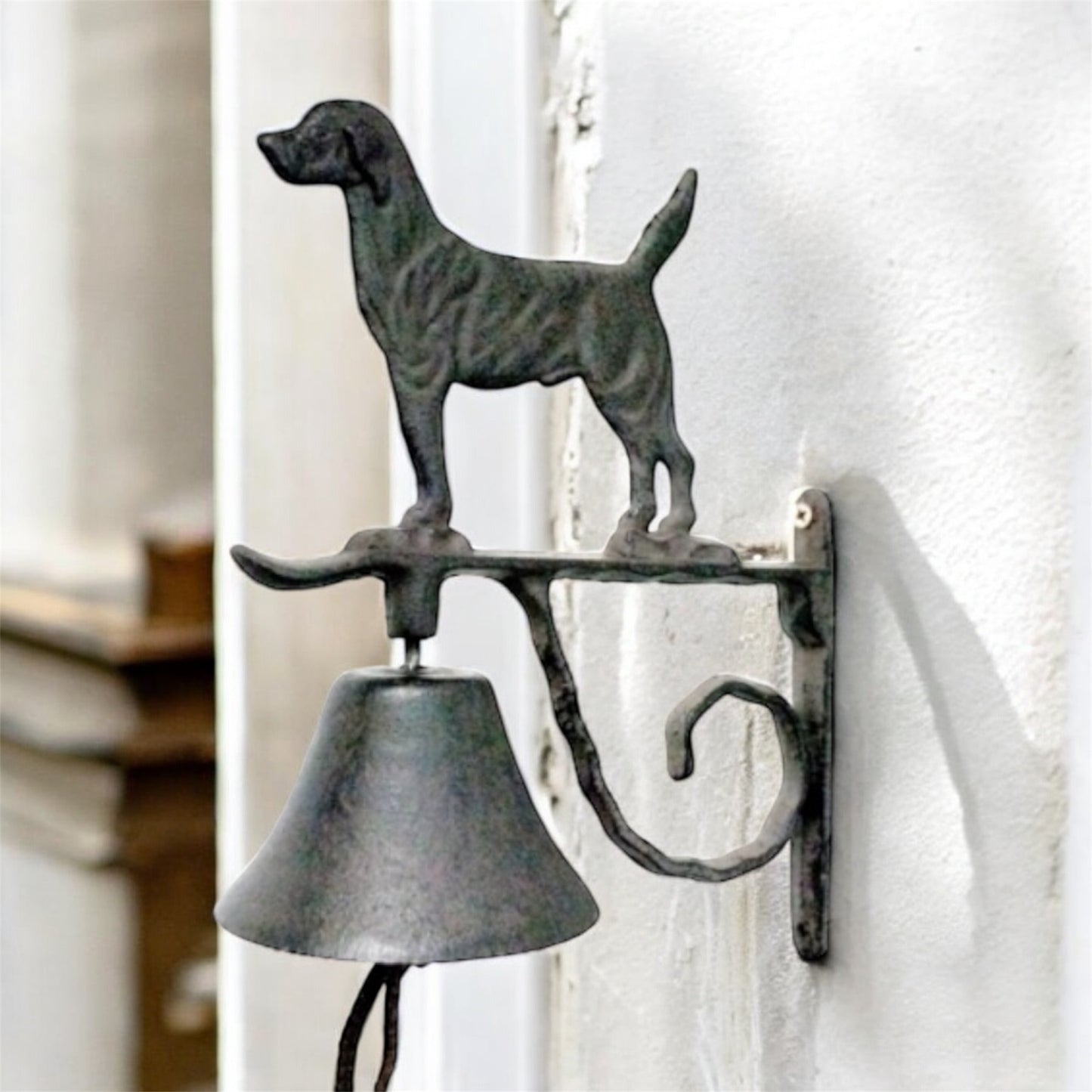 Doorbell Bell Rustic Dog Vintage Cast Iron