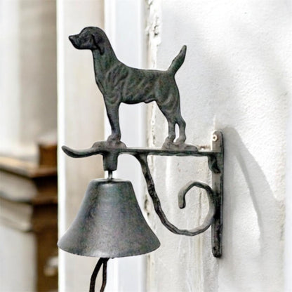 Doorbell Bell Rustic Dog Vintage Cast Iron