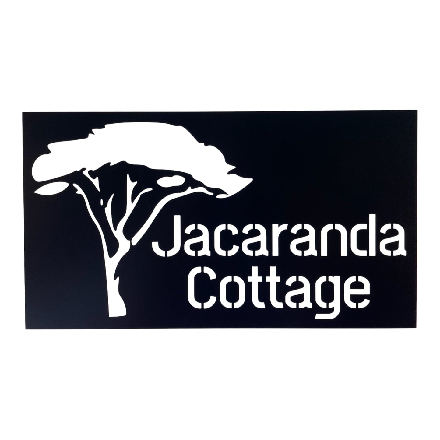 Custom Jacaranda Tree Sign | Personalised Rusty Steel Metal Sign | Australian Made