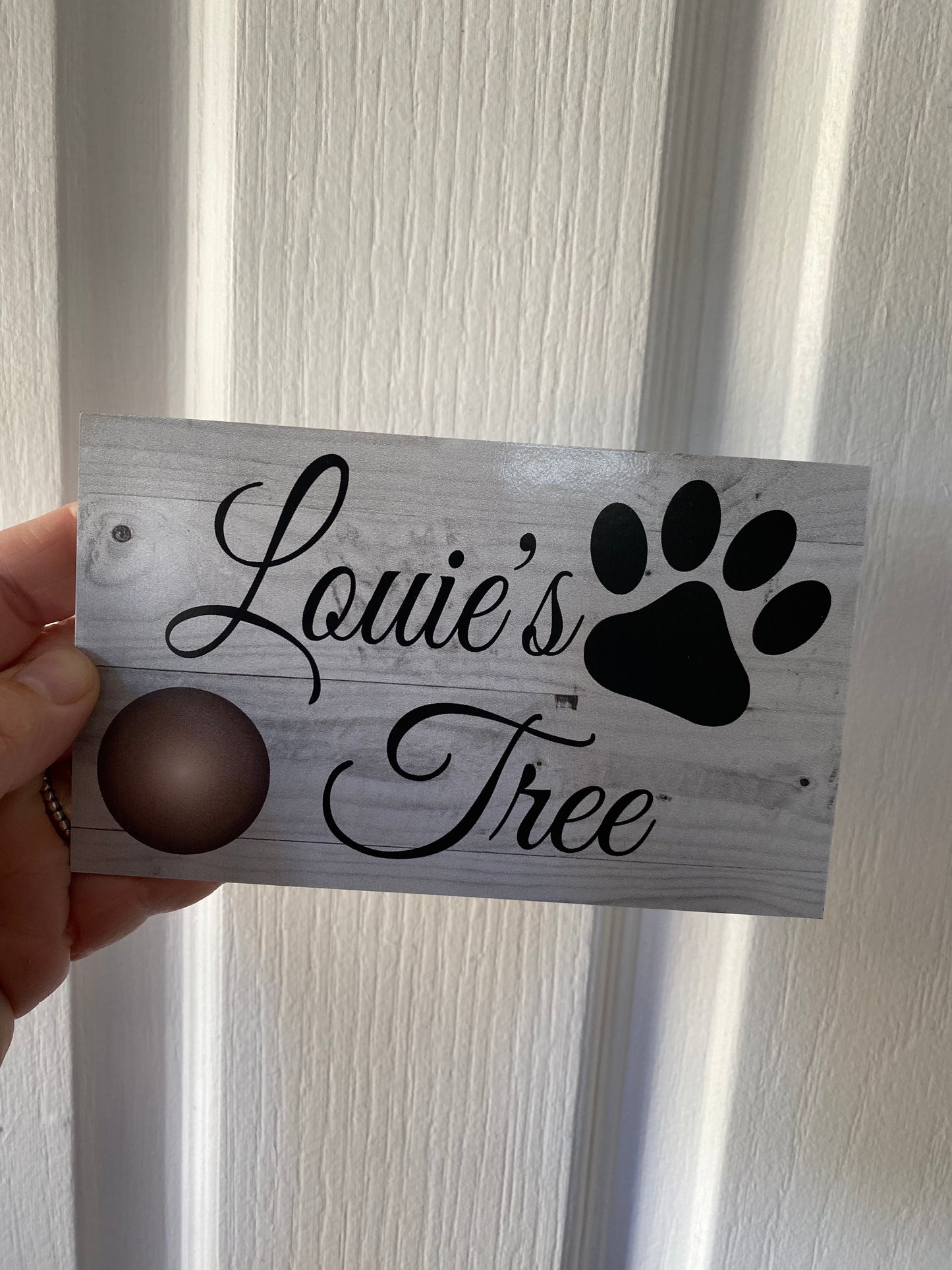 Dog Cat Paw Sign - Personalised - Australian Made