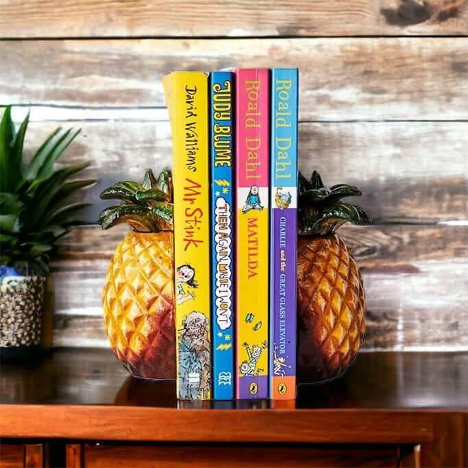 Book Ends Bookend Pineapple Tropical - The Renmy Store Homewares & Gifts 