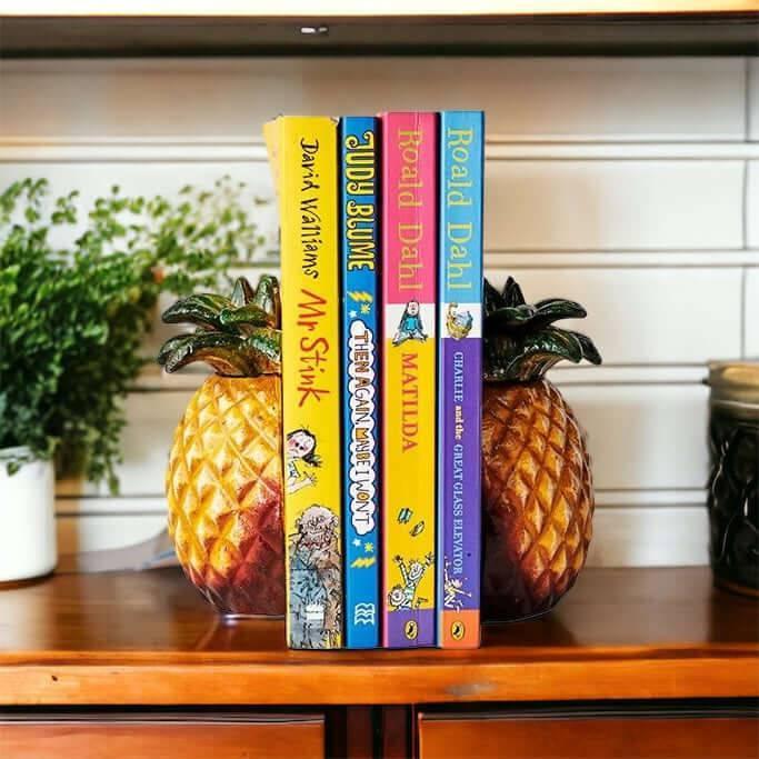 Book Ends Bookend Pineapple Tropical - The Renmy Store Homewares & Gifts 