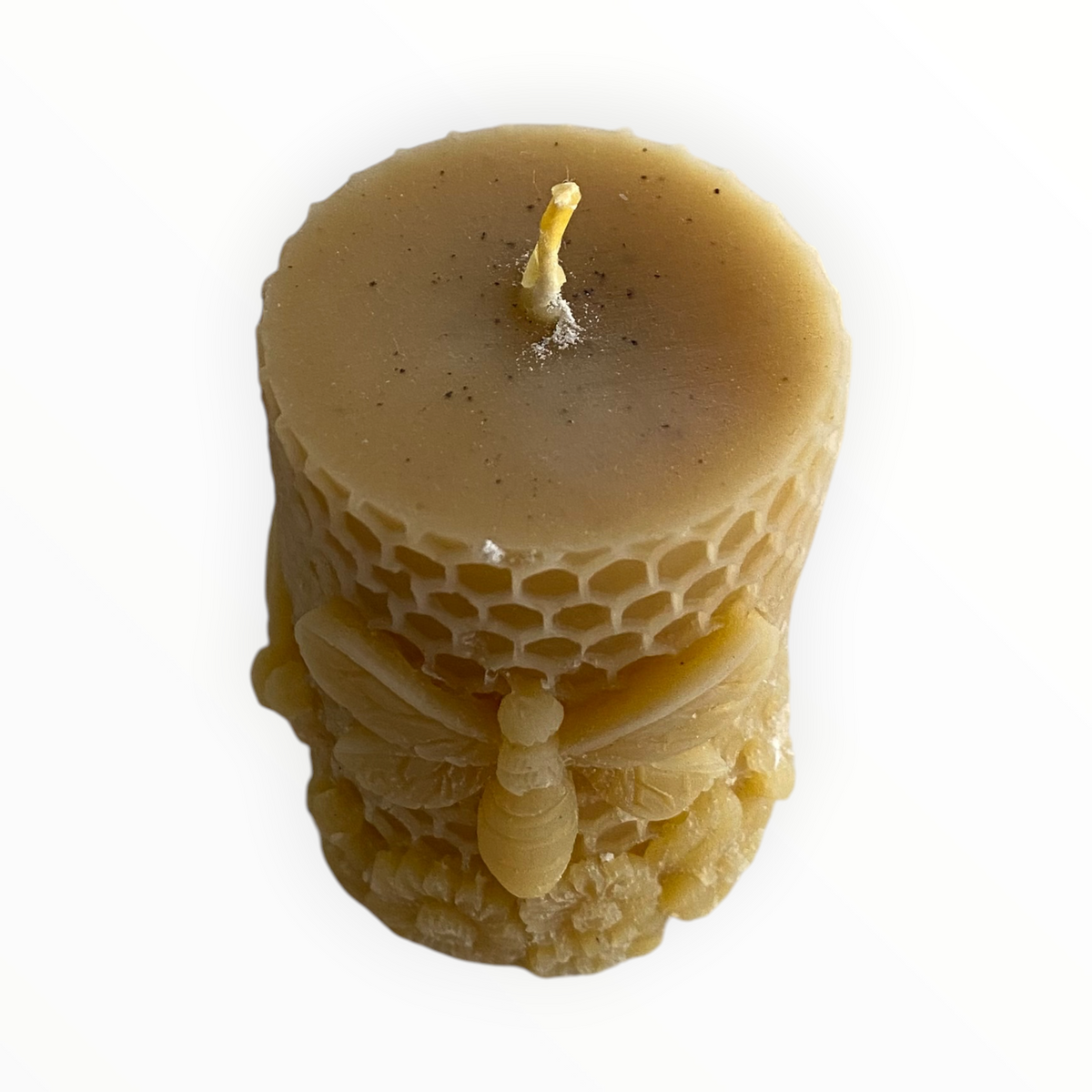Bee Hook & Pure Beeswax Candle Gift Set — Rustic Cast Iron
