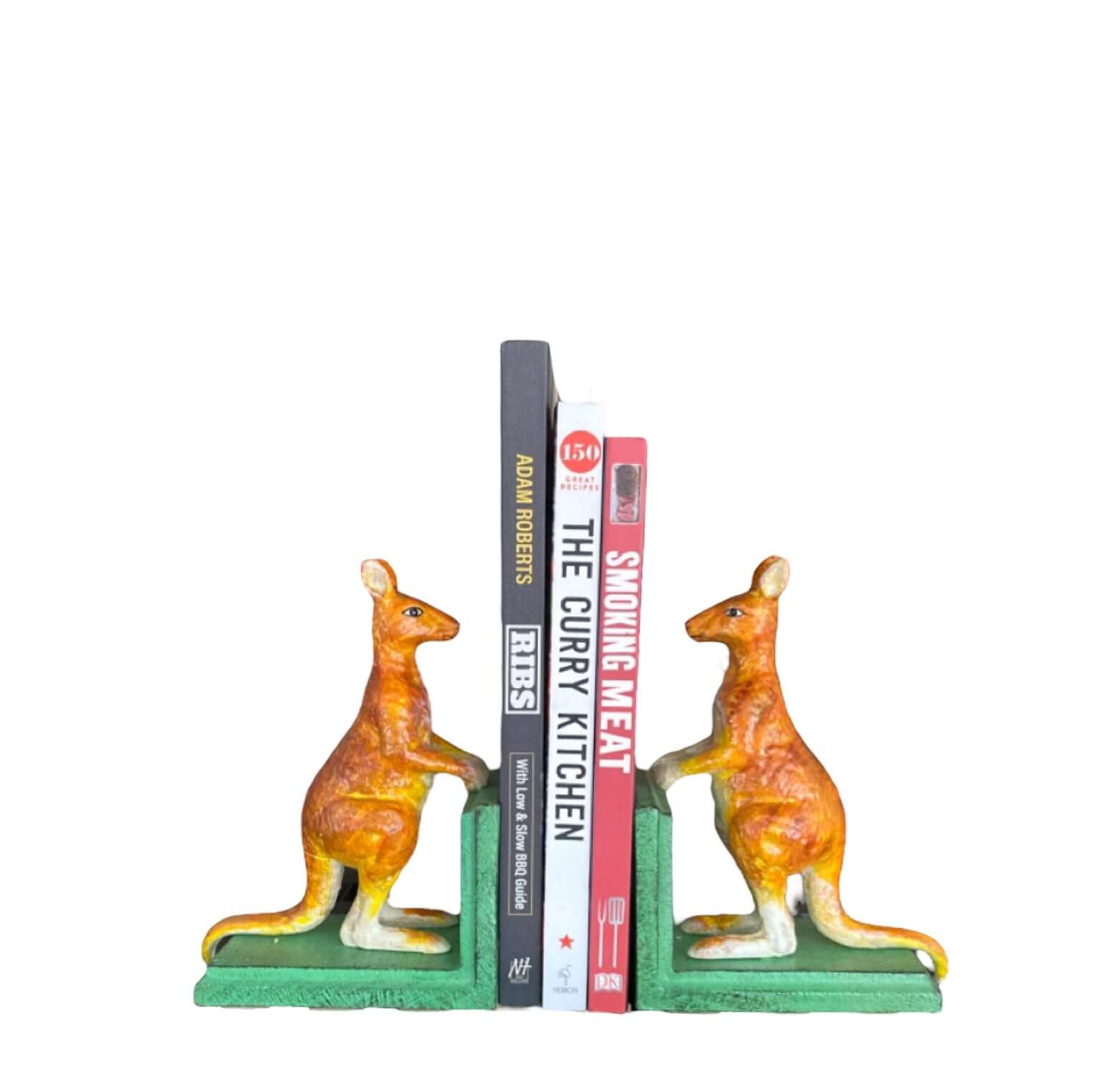 Vintage Sarreid Kangaroo Brass Bookends